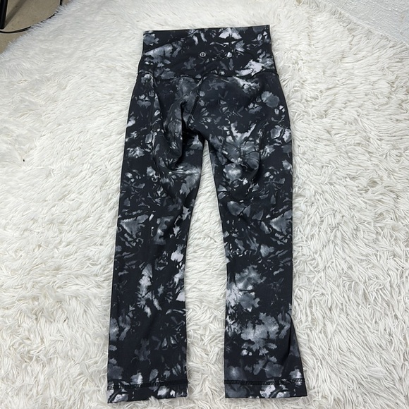 Lululemon Wunder Under Crop (Hi-Rise) Dusk Dye White Black - Picture 5 of 7